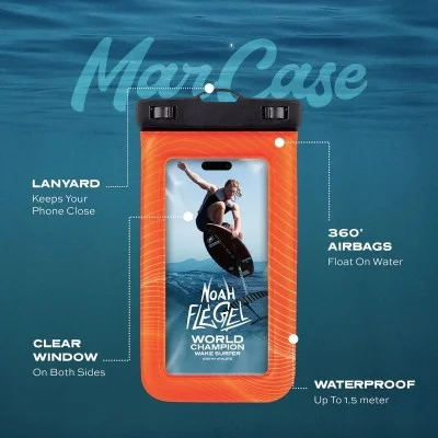 Cover Floating Waterproof Phone Pouch Statik Marcase - Orange